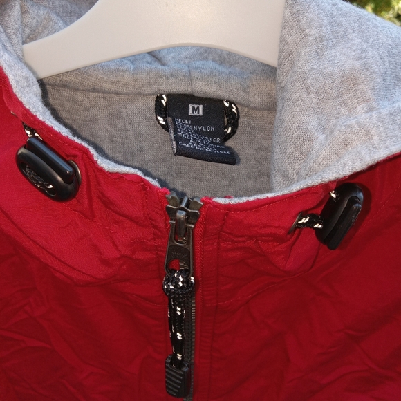Authentic Gear For Sports Red Ocean City Beach Patrol Hooded Javket Medium - Picture 5 of 6